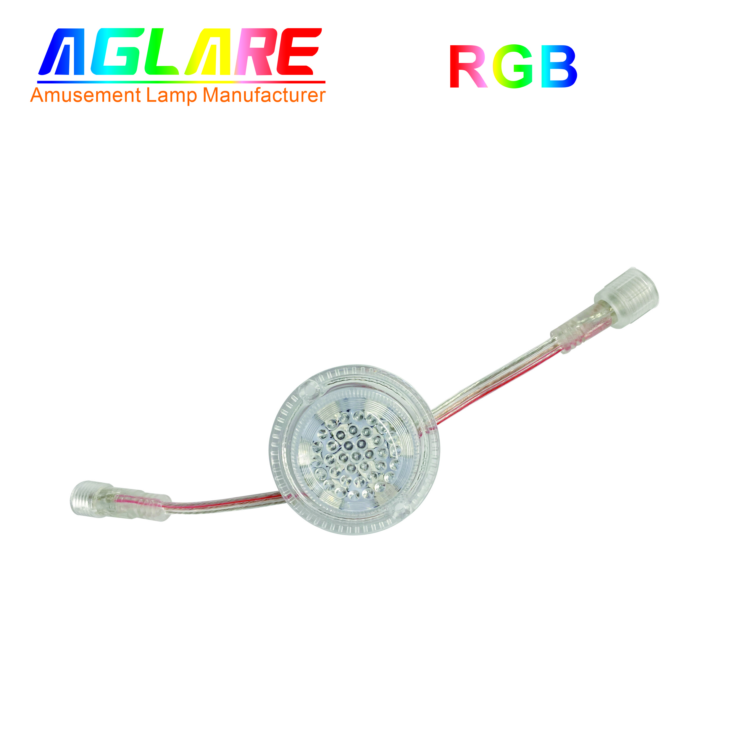 51mm 10灯5050贴片LED点光源灯 表控光源游乐设备灯防水线led照明