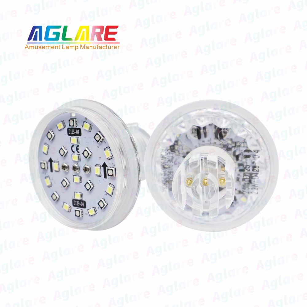 D125 + D129 自动法式 60 mm  RGB+W LED 像素 装璜灯，带 3 芯接口，合用于娱乐照明