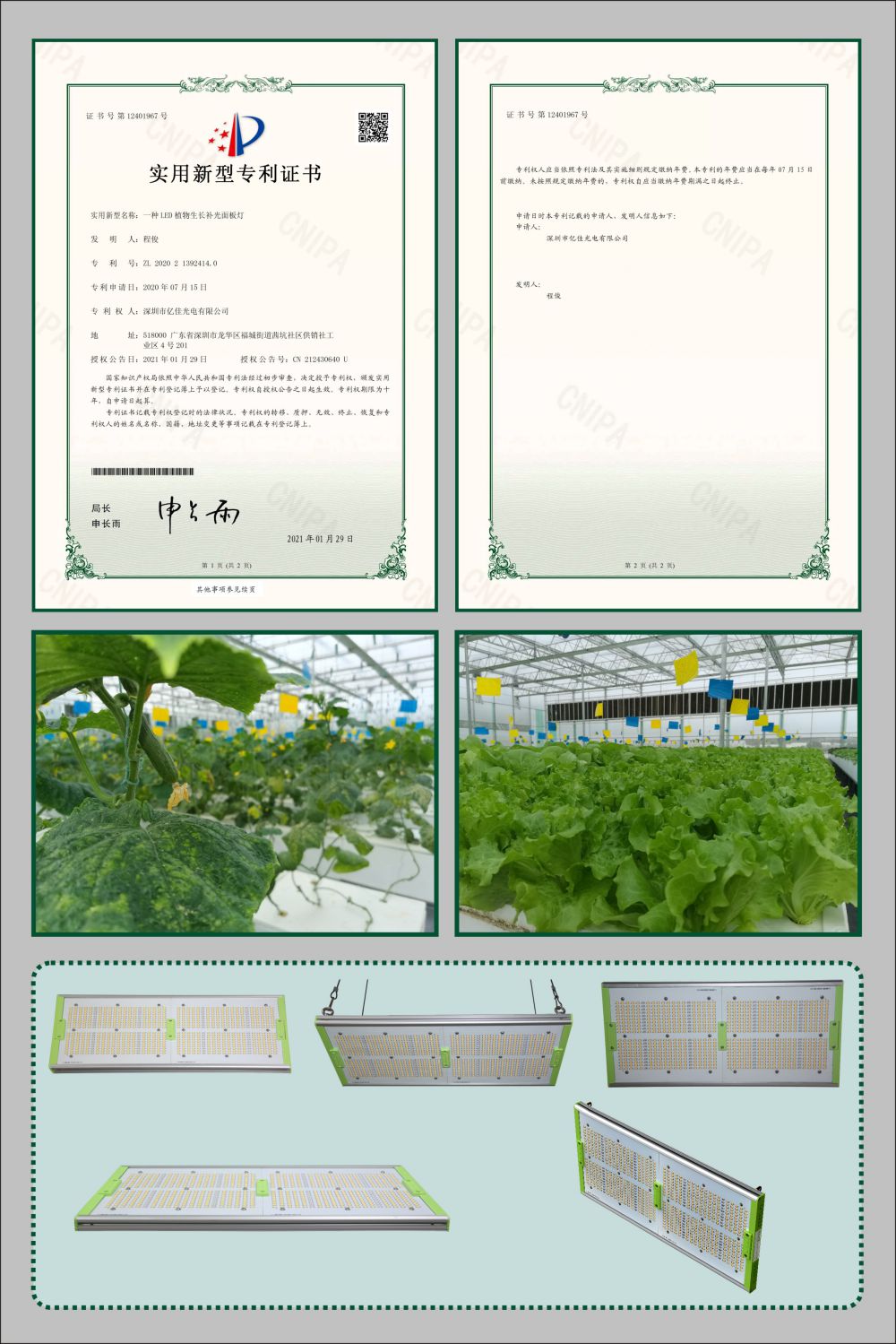 hahabet星辰大海植物成长面板灯实用新型专利
